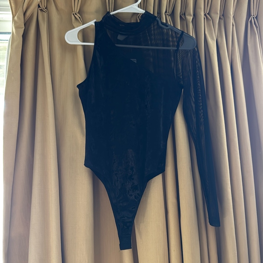 One sided long sleeve bodysuit